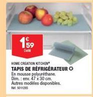 Tapis de Réfrigérateur L Home Creation Kitchen-En Mousse Polyuréthane, 47 x 30 cm-5011285.