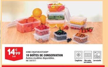 Créez votre cuisine à la maison avec Congel-love-sans co : 10 boîtes de conservation et d'autres modèles ! Promo FM.5007577.