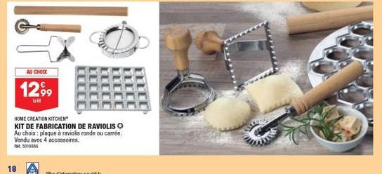 Créez des Raviolis Fait maison avec le Kit Laki Home Creation Kitchen à partir de 12,99€ : Plaque Ronde ou Carrée + 4 Accessoires !”