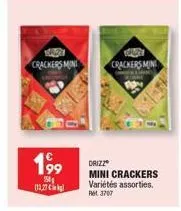 économisez avec la promo : mini crackers variétés assorties à 199 150 113,27 !