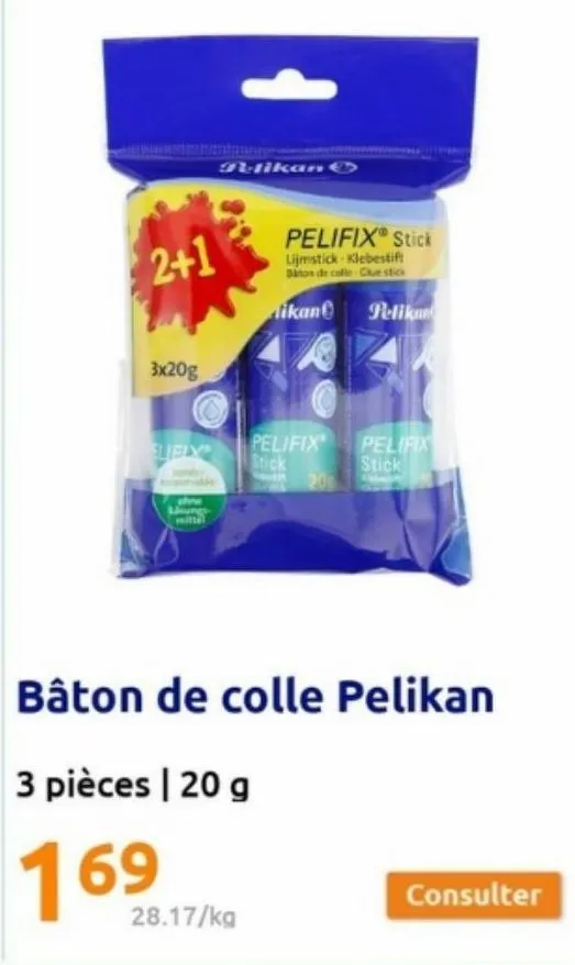 bâton de colle pelikan