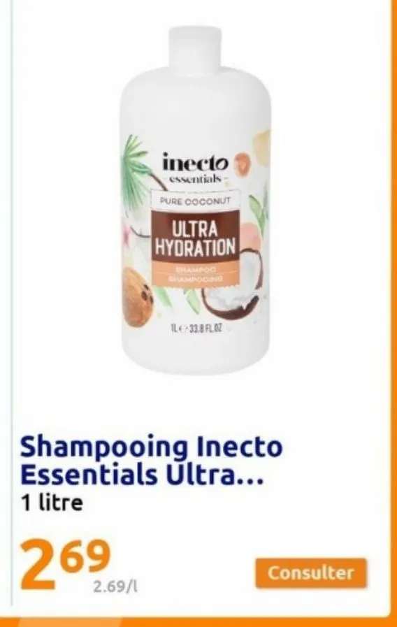 shampoing inecto essentials ultra