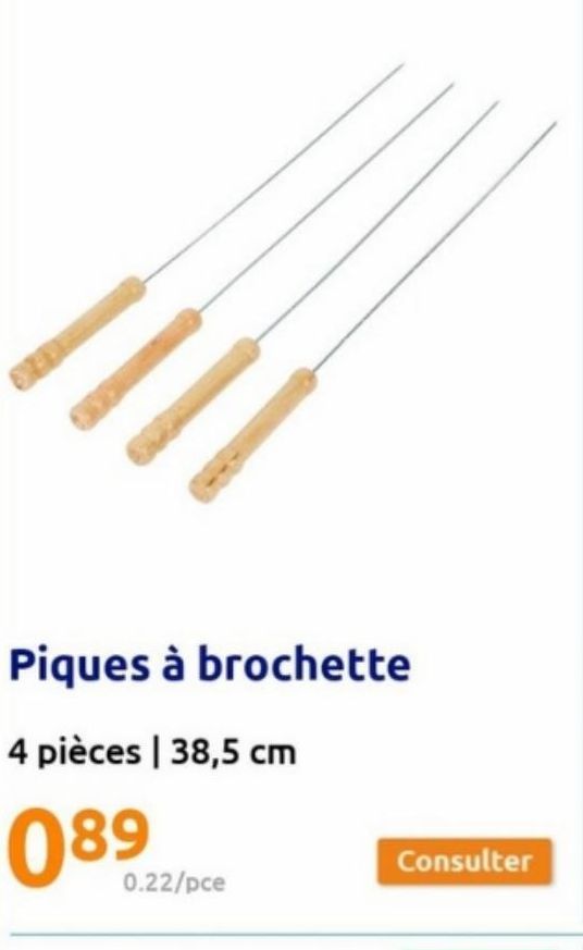 Piques à brochette