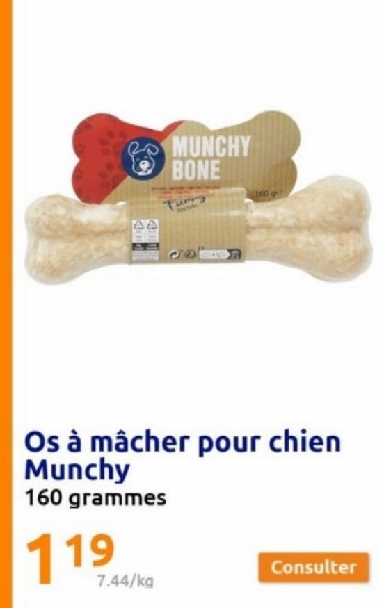 os à mancher pour chien Munchy