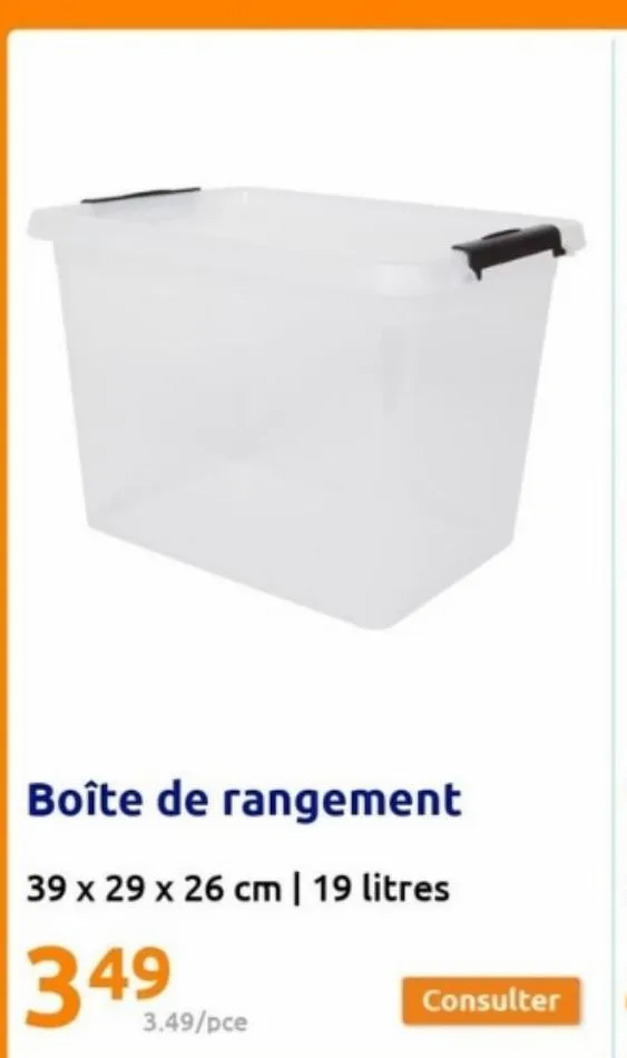 boîte de rangement