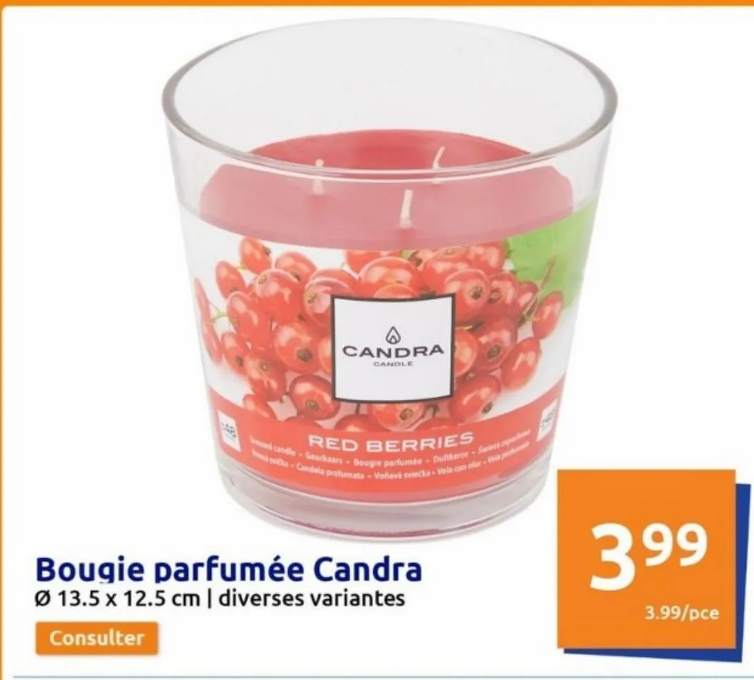 bougie parfumée candra