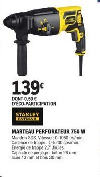 marteau perforateur Stanley