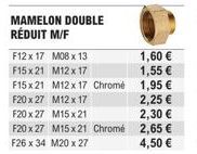 Offrez-vous des Mamelons Doubles Réduits en Chrome à Prix Réduit!