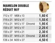 offrez-vous des mamelons doubles réduits en chrome à prix réduit!