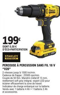 Nouveau : STANLEY FATMAX à 199€ + Éco-Participation de 0,50€ !