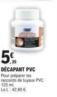 promo décapant pvc : youan 125ml, 5€ seulement ! meilleur rapport qualité/prix !, l: 42,80 €.