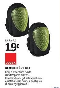Offre Spéciale ! 19€ : Cogex Genouillère Gel - Anti-Vibrations & Coque Rigide PVC