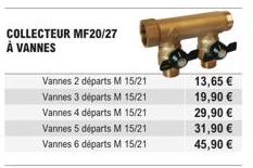 Promo sur le Collecteur MF20/27 à Vannes : 13,65 € à 45,90€ ! 2 à 6 départs M 15/21