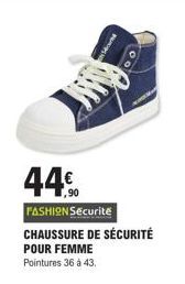 FASHION Securite  CHAUSSURE DE SÉCURITÉ  POUR FEMME  Pointures 36 à 43. 