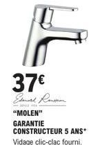 MOLEN Clic-Clac Garanti 5 Ans à 37€ - Edward Rensen Promo Spéciale !