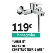 119€  hansgrohe  "LOGIS E"  GARANTIE CONSTRUCTEUR 5 ANS* 