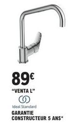 89€  "VENTA L"  Ideal Standard  GARANTIE  CONSTRUCTEUR 5 ANS* 