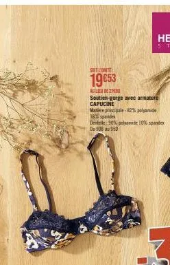 soutien-gorge avec armature 