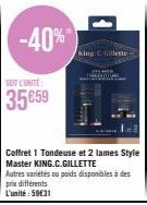 -40%"  SOIT L'UNITÉ  35659  King C Gillette 