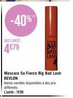 Revlon So Fierce Big Bad Lash -40% à 4€79 : Malin, Big et Bad!
