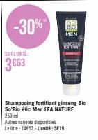 Shampooing Fortifiant Men de Lea Nature – 250ml à 5€19 avec -30% de Promo!