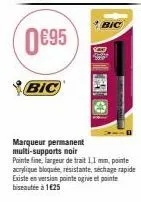 marqueur permanent bic