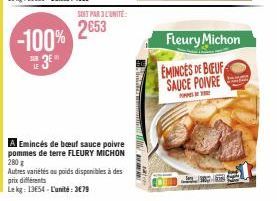 Dégustez l'Emincé de Bœuf Sauce Poivre Fleury Michon à seulement 3€79!