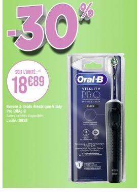 Profitez de 200 Antes Oral-B Vitality Pro avec l'Unité 18€89! www.black.