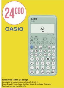 calculatrice Casio