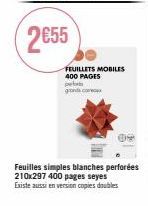 Feuillets Mobiles 400 Pages pela grands con: Exclusivité Promo 09!