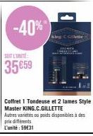 -40%"  SOIT L'UNITÉ  35659  King C Gillette 