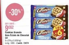 granola gros heroc -6x276g (1.656kg)- 30% de réduction, 9€62 l'unité!