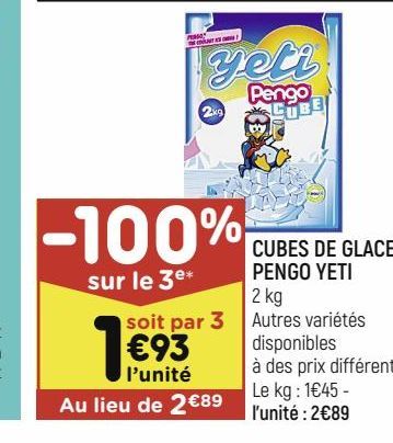 CUBES DE GLACE PENGO YETI