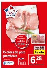 côtes de porc 