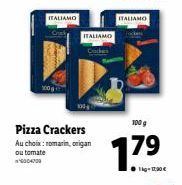 ITALIAMO Pizza Crackers aux Aromates: Romarin, Origan et Tomate | 100 g | 17,9€ | Promo 6004700 | ITALIAMO