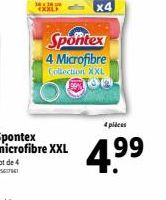 Spontex 4 Microfibre Collection XXL  4 picas  4.⁹⁹  99 