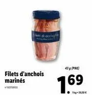 filets d'anchois 