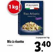 Riz Arborio ITALIAMO - 1kg à 3,40€ : Profitez de l'offre Risotto 2010 !