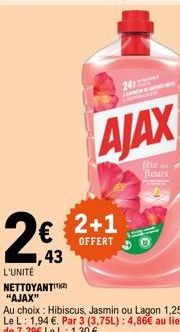 AJAX  fete-Beurs  2412  2+1  OFFERT  123 