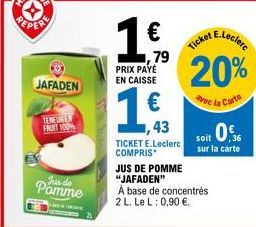 jus de pomme E.Leclerc