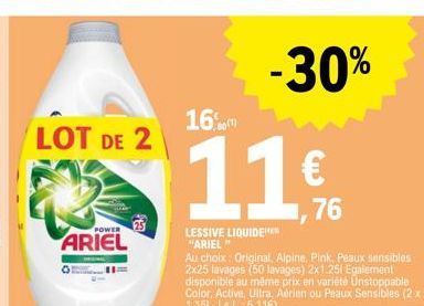 lessive liquide Ariel