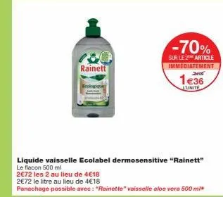 liquide vaisselle rainett