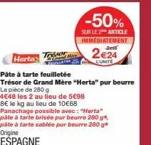 pâte à tarte herta