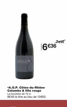 Vin Rouge Côtes-du-Rhône: Bouteille 75cl à 8,48€/L - Seulement 6,36 € !