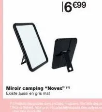 miroir camping "novex"  existe aussi en gris mat 