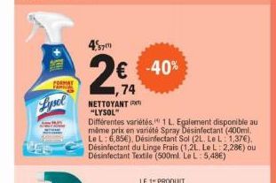 spray désinfectant 