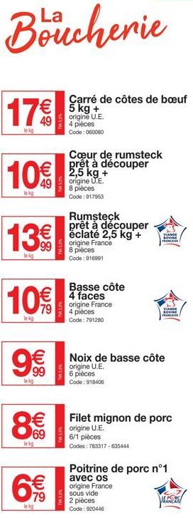 Promo Spéciale Boucherie: Jusqu'à -50% de Réduction sur le Rumsteck Prêt à Découper!