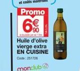 huile d'olive vierge Promo