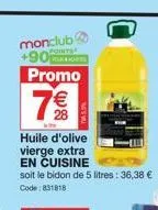 huile d'olive vierge promo