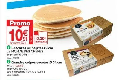 crêpes promo